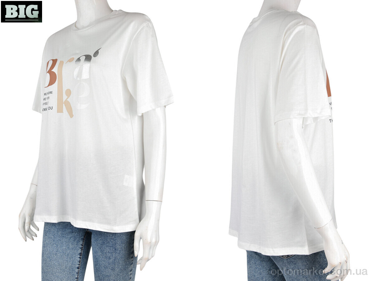 Купить Футболка жіночі 4049-02-2 white Vonnavi білий, фото 3