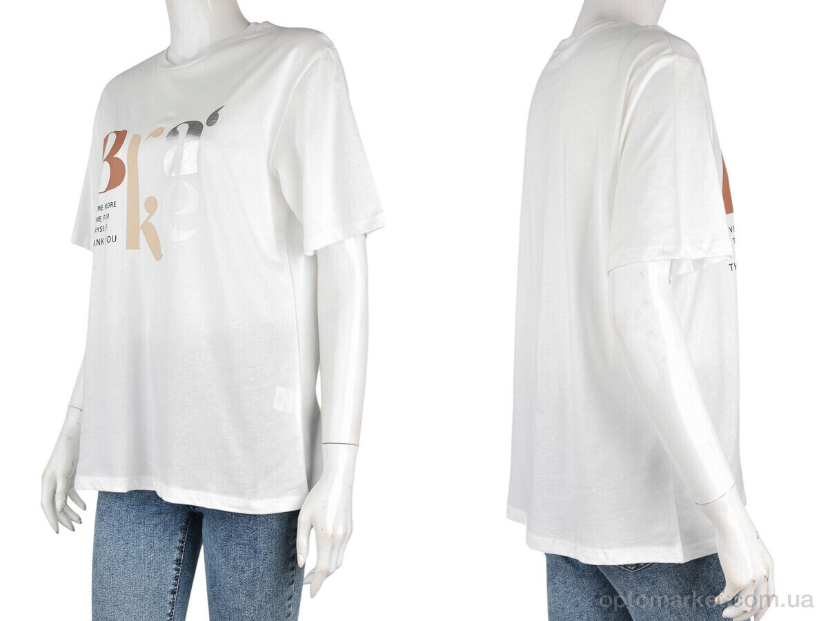 Купить Футболка жіночі 4049-02-2 white Vonnavi білий, фото 3