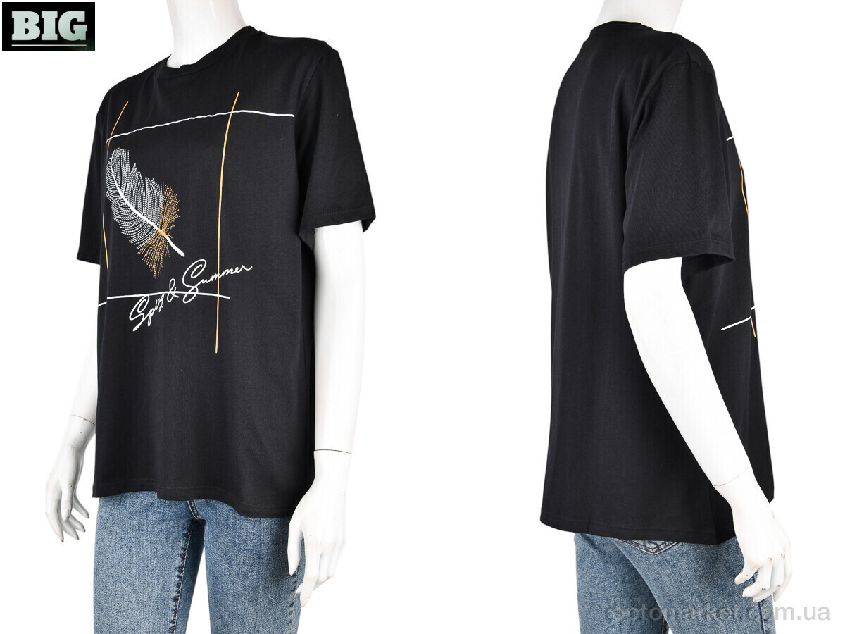 Купить Футболка жіночі 4049-03-1 black Vonnavi чорний, фото 3