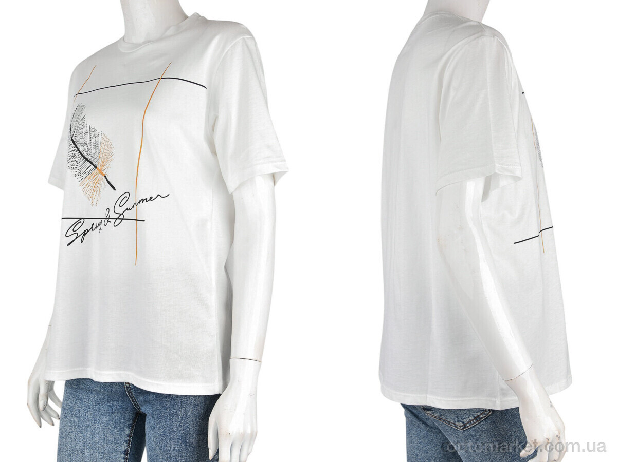 Купить Футболка жіночі 4049-03-2 white Vonnavi білий, фото 3