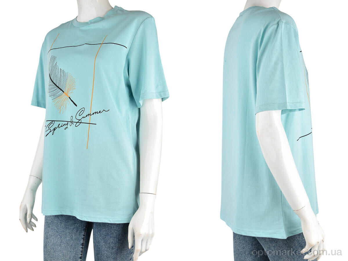 Купить Футболка жіночі 4049-03-4 l.blue Vonnavi блакитний, фото 3