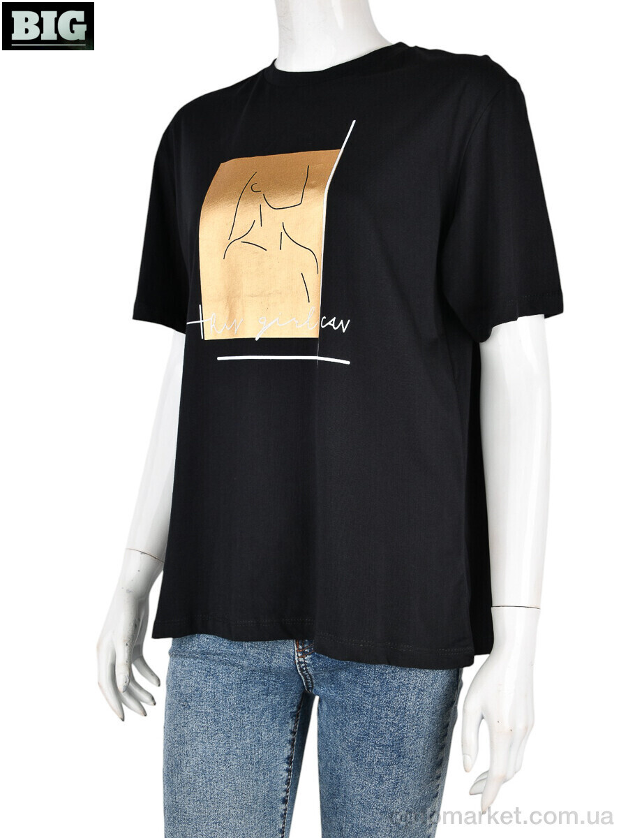 Купить Футболка жіночі 4049-04-1 black Vonnavi чорний, фото 1