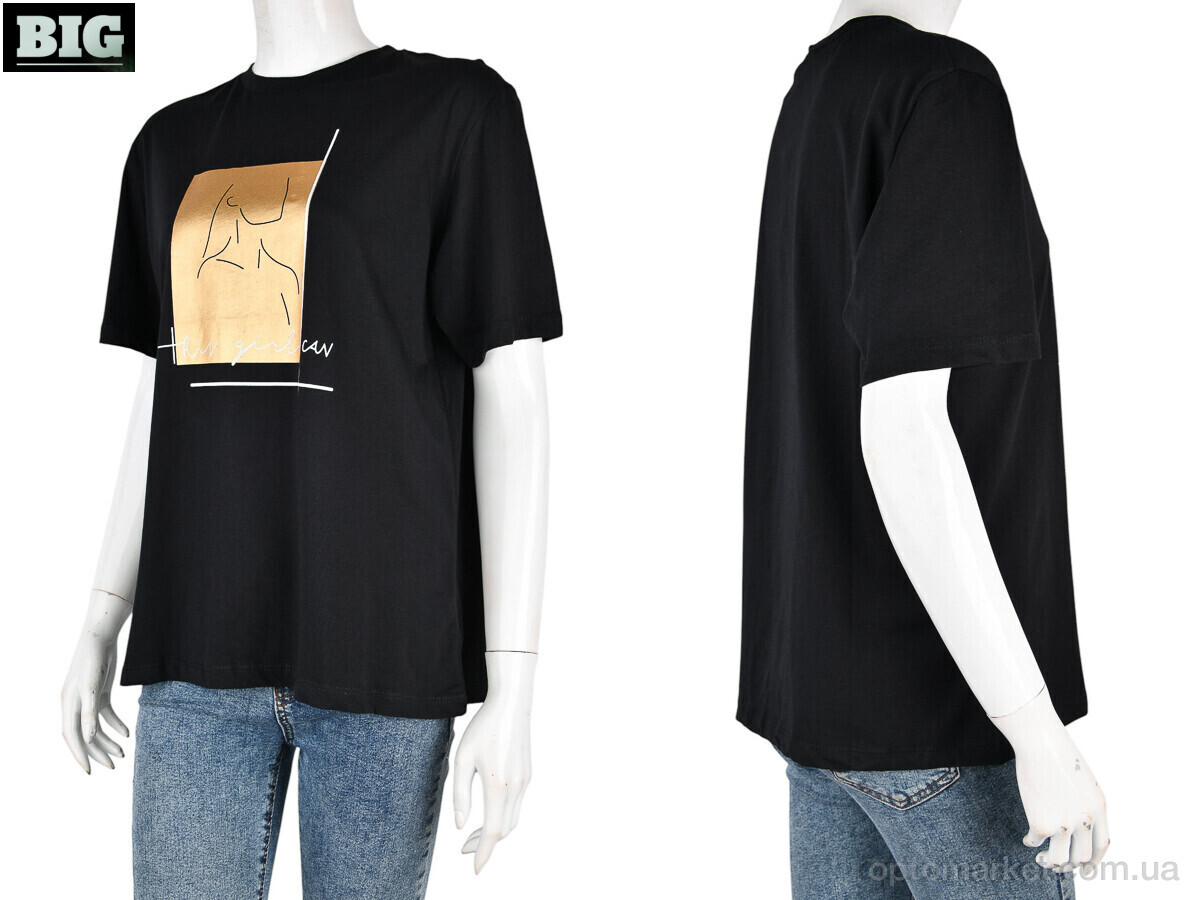 Купить Футболка жіночі 4049-04-1 black Vonnavi чорний, фото 3