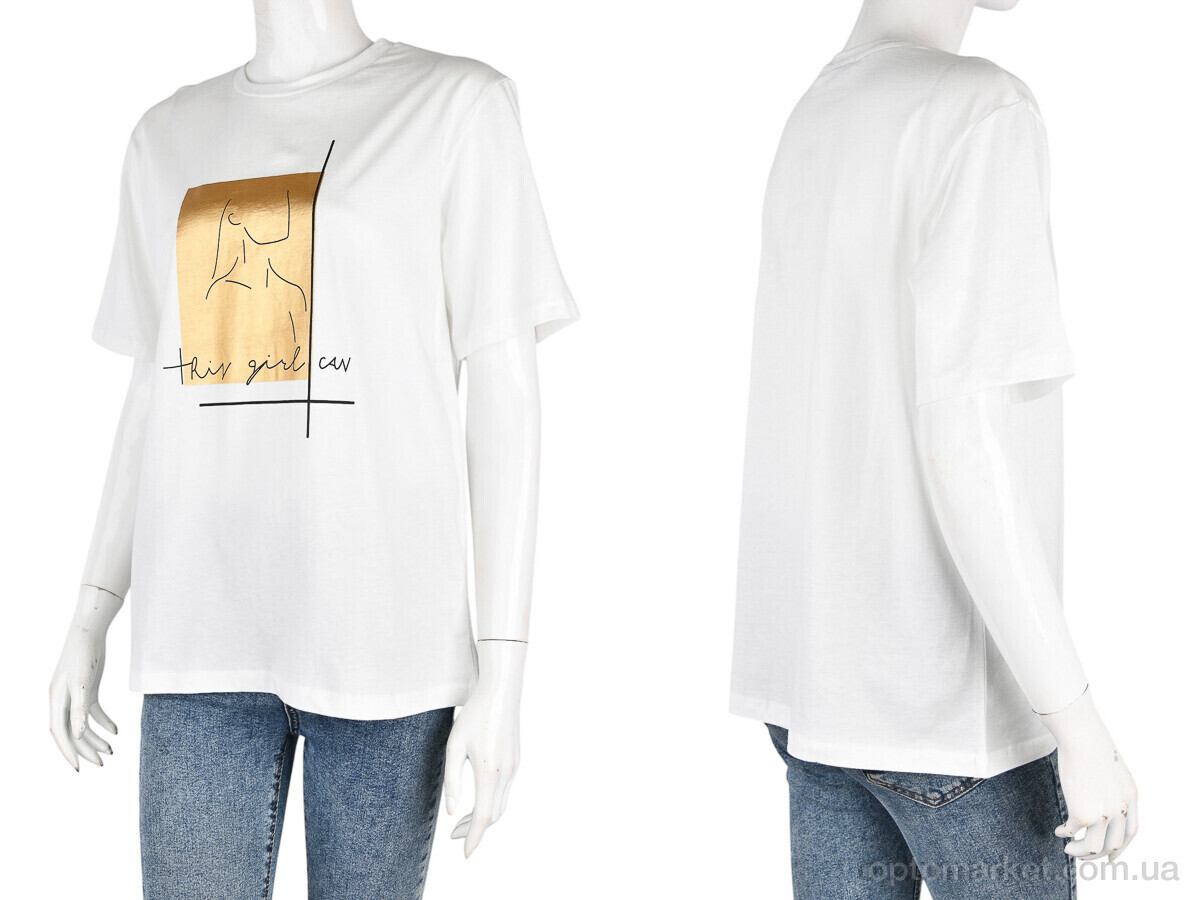 Купить Футболка жіночі 4049-04-2 white Vonnavi білий, фото 3