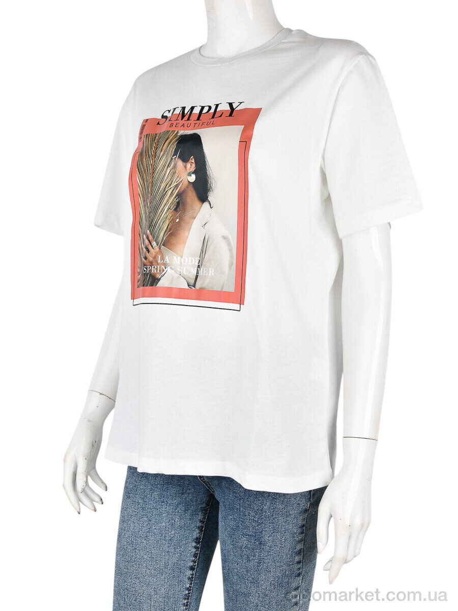 Купить Футболка жіночі 4049-05-2 white Vonnavi білий, фото 1