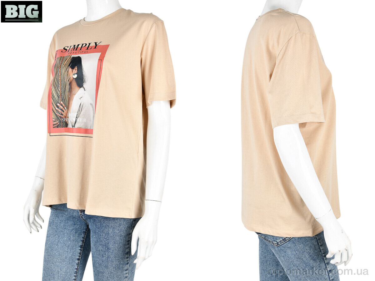 Купить Футболка жіночі 4049-05-3 l.beige Vonnavi бежевий, фото 3