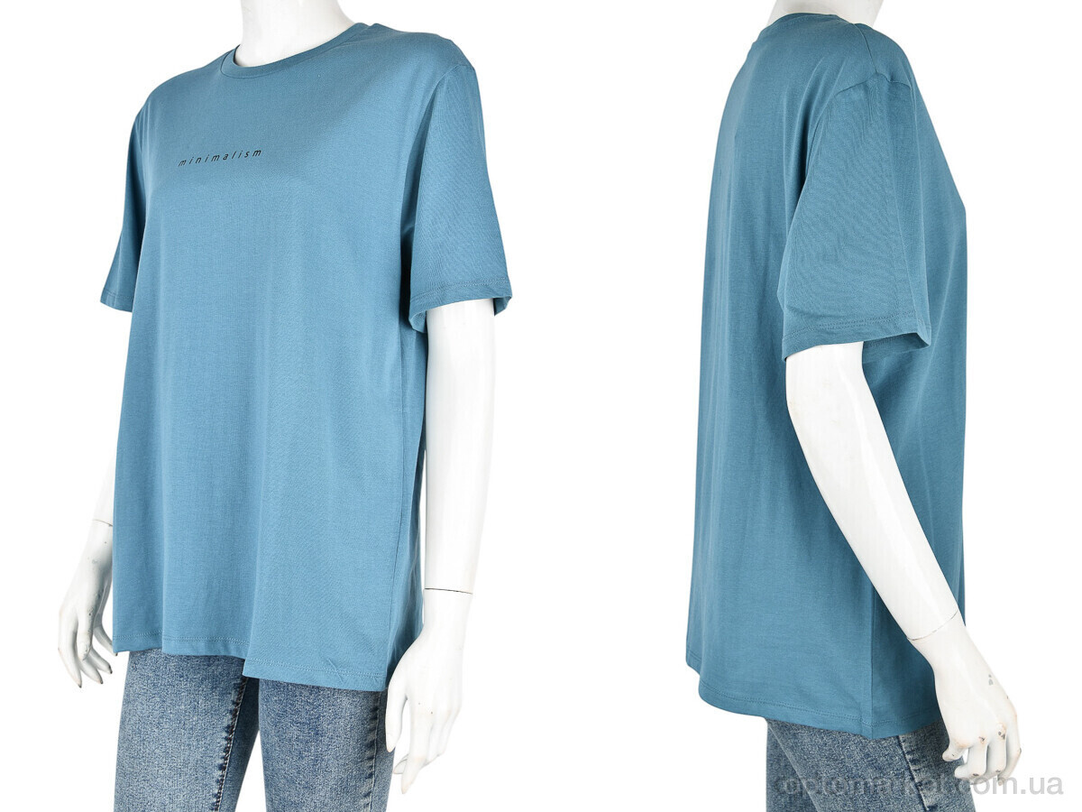 Купить Футболка жіночі 4049-05-4 blue Vonnavi синій, фото 3