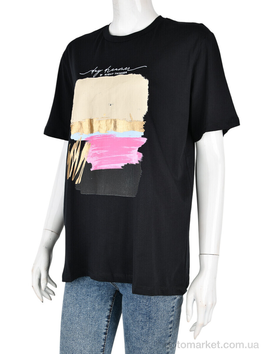 Купить Футболка жіночі 4049-06-1 black Vonnavi чорний, фото 1