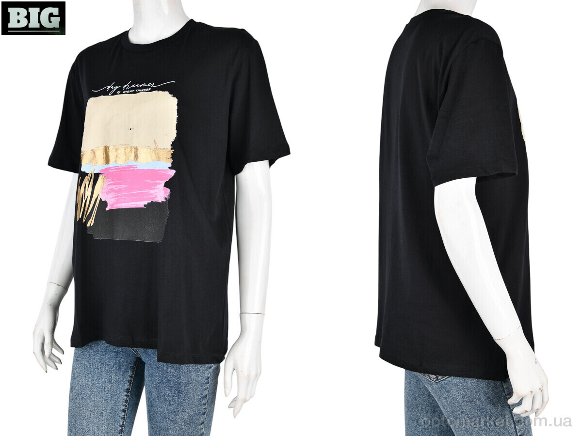 Купить Футболка жіночі 4049-06-1 black Vonnavi чорний, фото 3