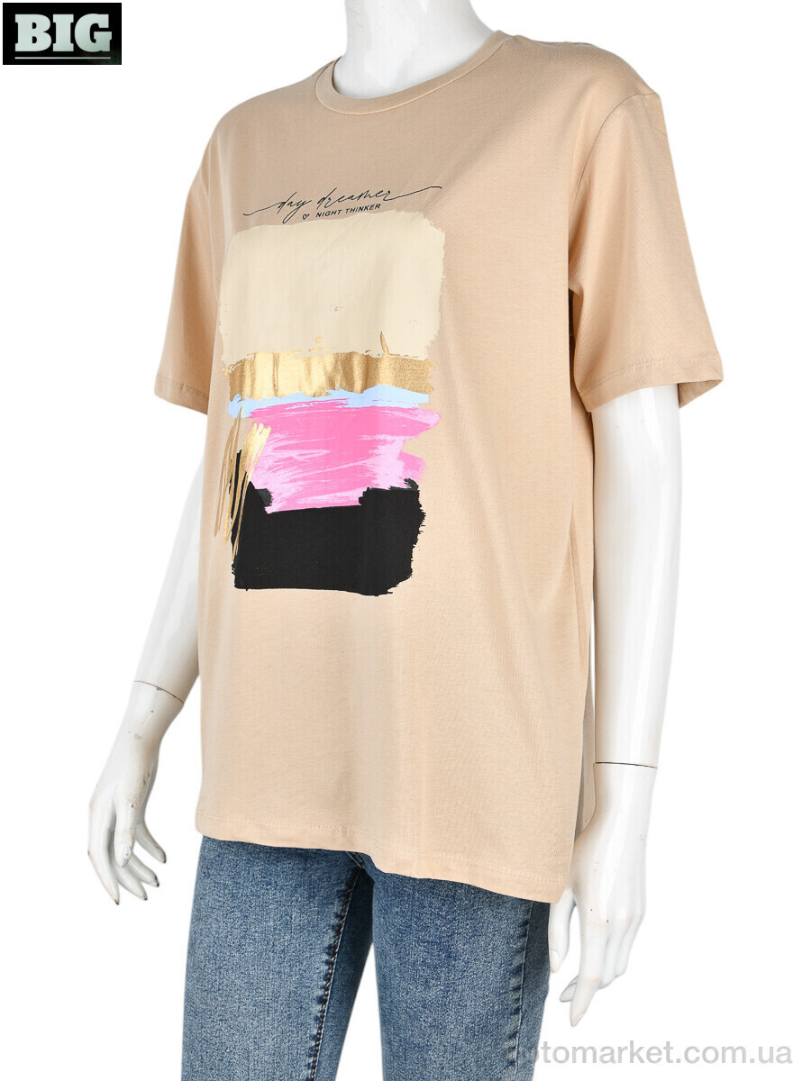 Купить Футболка жіночі 4049-06-3 l.beige Vonnavi бежевий, фото 1