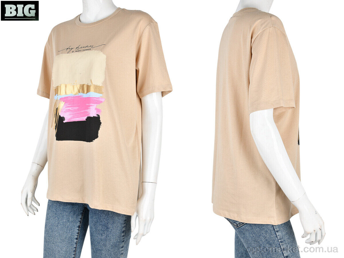 Купить Футболка жіночі 4049-06-3 l.beige Vonnavi бежевий, фото 3