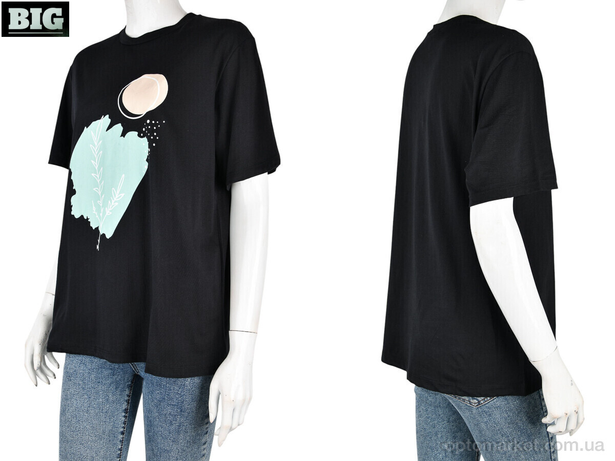 Купить Футболка жіночі 4049-08-1 black Vonnavi чорний, фото 3