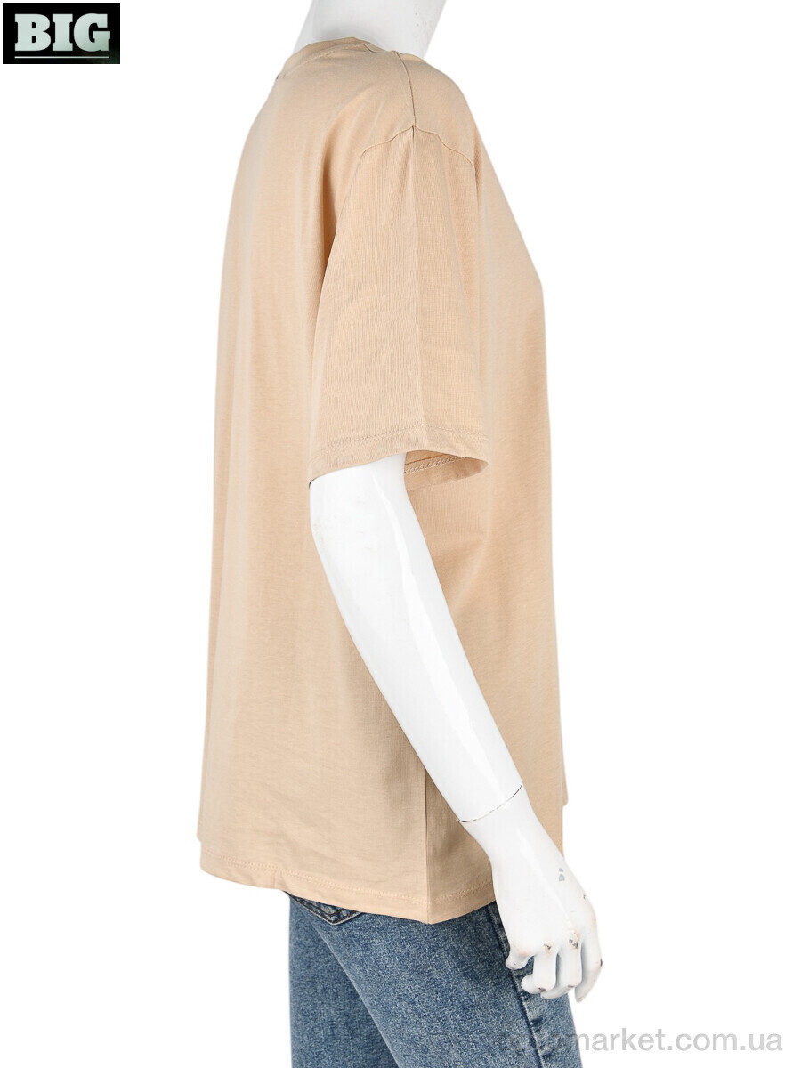 Купить Футболка жіночі 4049-08-3 beige Vonnavi бежевий, фото 2