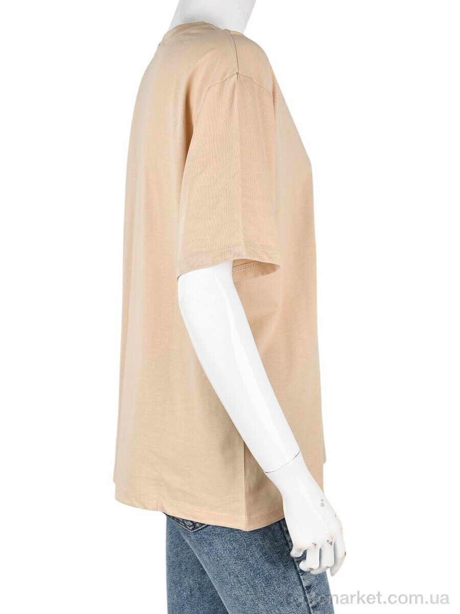 Купить Футболка жіночі 4049-08-3 beige Vonnavi бежевий, фото 2