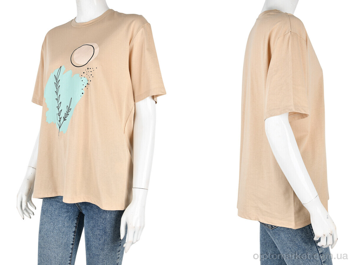 Купить Футболка жіночі 4049-08-3 beige Vonnavi бежевий, фото 3