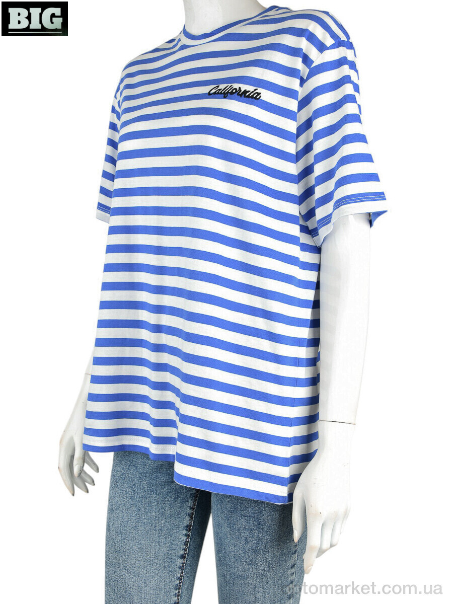 Купить Футболка жіночі 4049-12-3 blue Vonnavi синій, фото 1