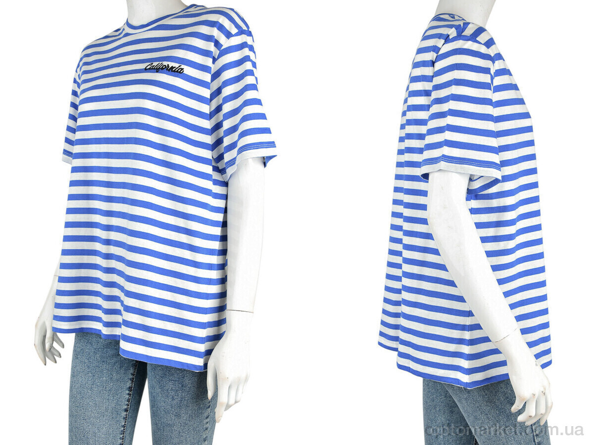 Купить Футболка жіночі 4049-12-3 blue Vonnavi синій, фото 3