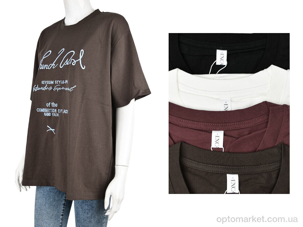 Купить Футболка жіночі 4064-335 mix Encanto мікс, фото 1