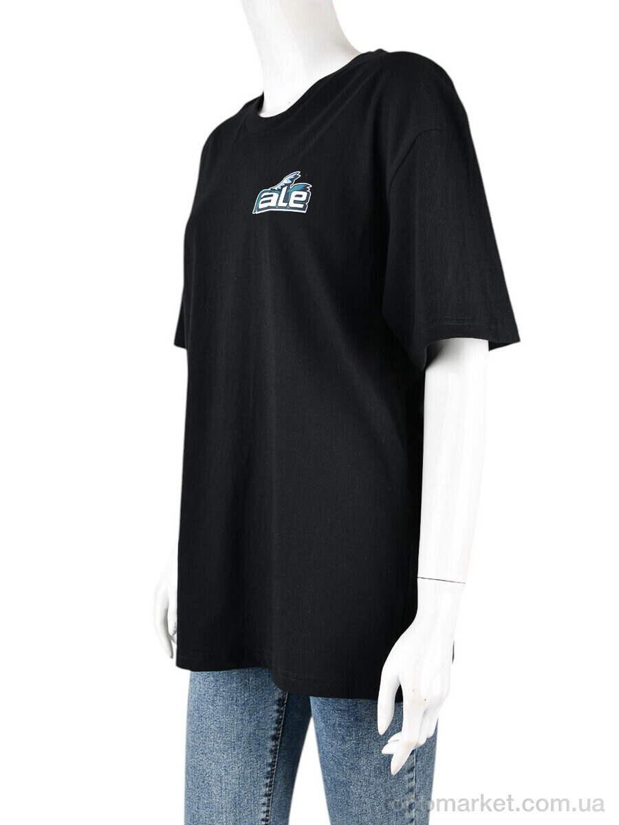 Купить Футболка жіночі 4071-W01-1 black Ale Edition чорний, фото 1