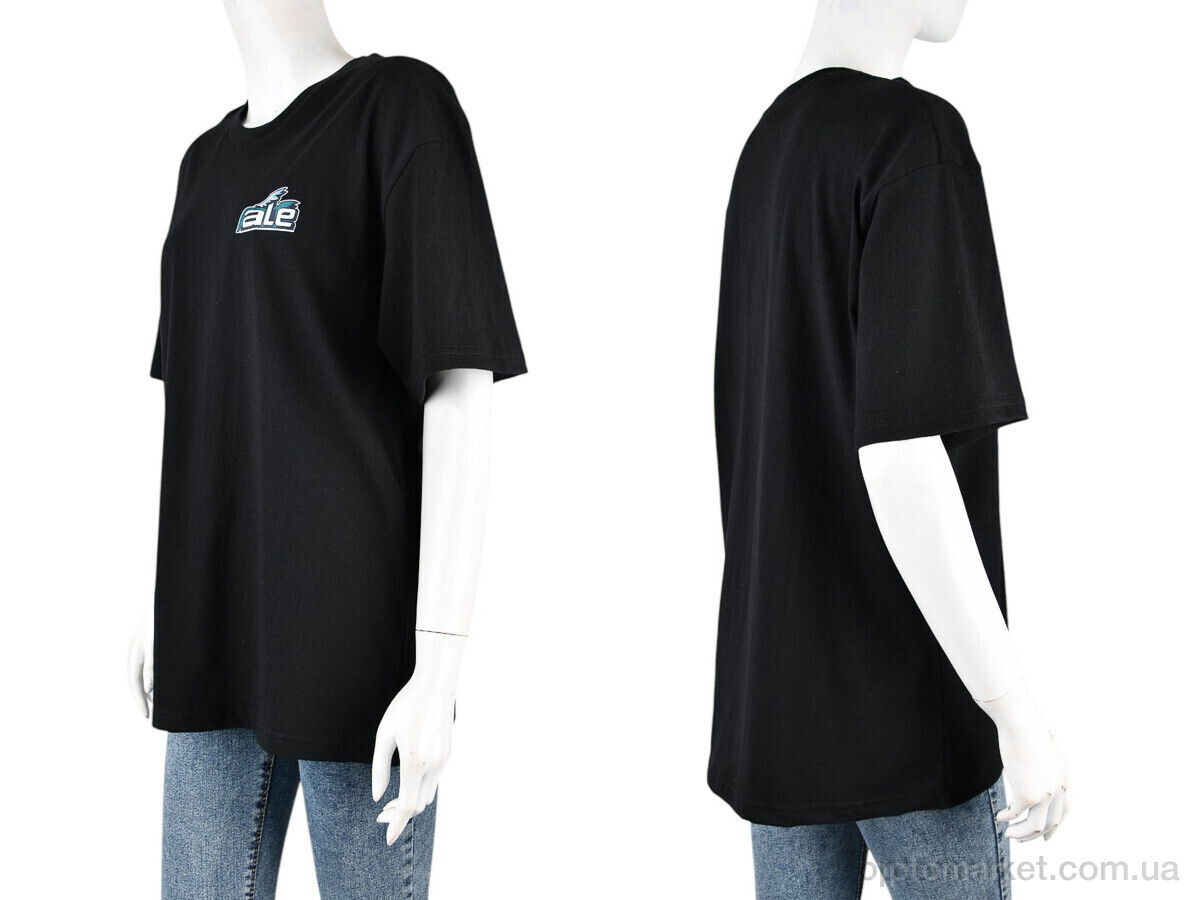Купить Футболка жіночі 4071-W01-1 black Ale Edition чорний, фото 3