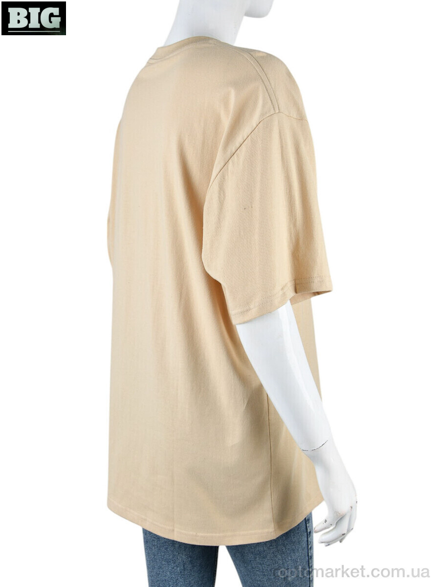 Купить Футболка жіночі 4071-W02-4 beige Ale Edition бежевий, фото 2