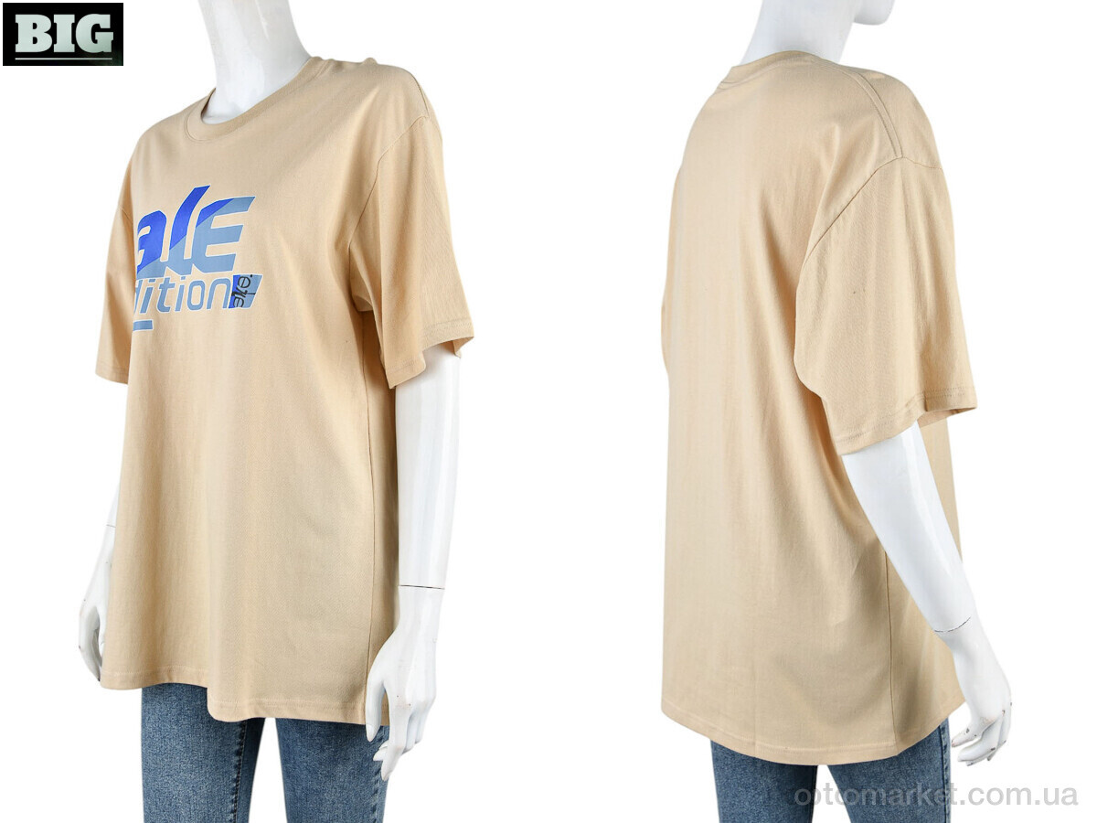 Купить Футболка жіночі 4071-W02-4 beige Ale Edition бежевий, фото 3