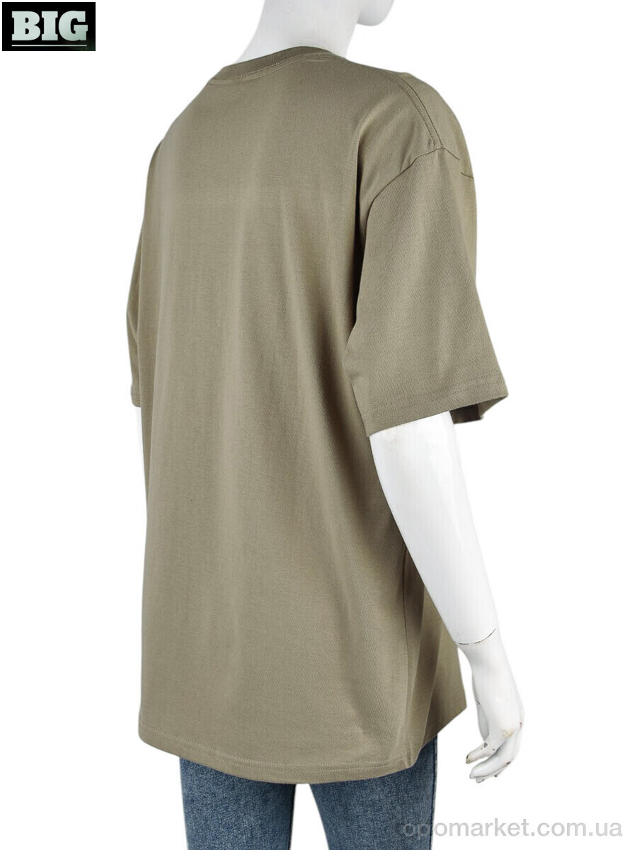 Купить Футболка жіночі 4071-W03-4 khaki Ale Edition хакі, фото 2