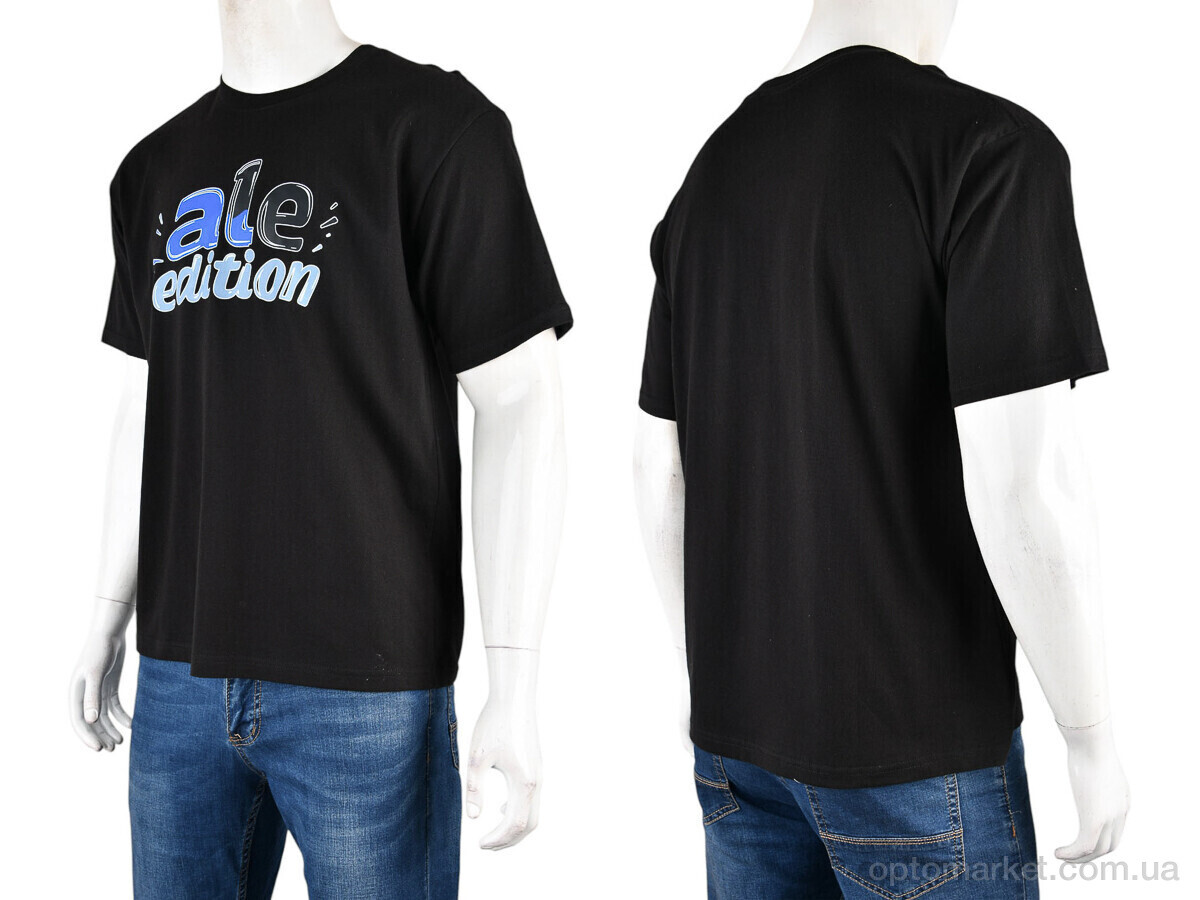 Купить Футболка чоловічі 4072-M02-1 black Ale Edition чорний, фото 3