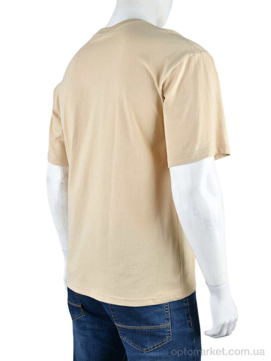 Купить Футболка чоловічі 4072-M02-4 beige Ale Edition бежевий, фото 2