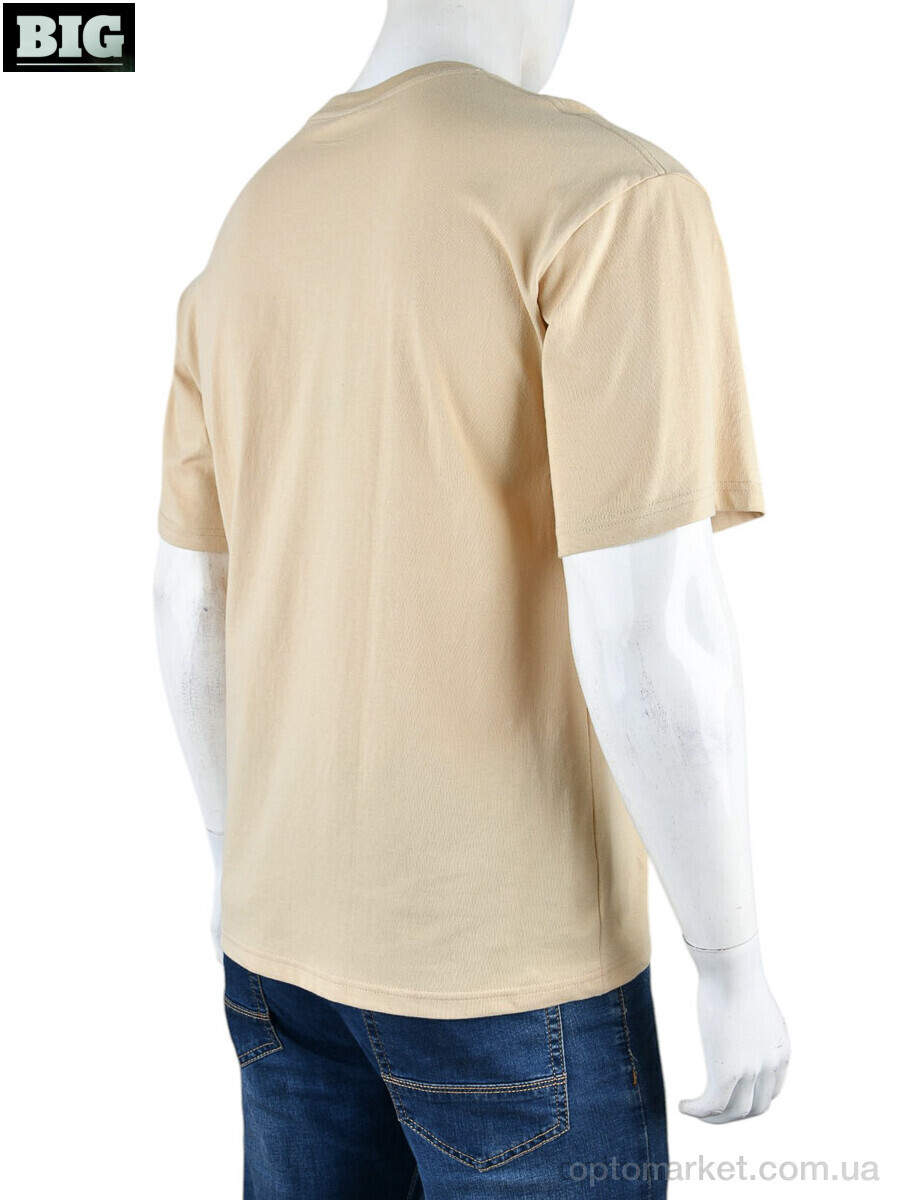 Купить Футболка чоловічі 4072-M02-4 beige Ale Edition бежевий, фото 2