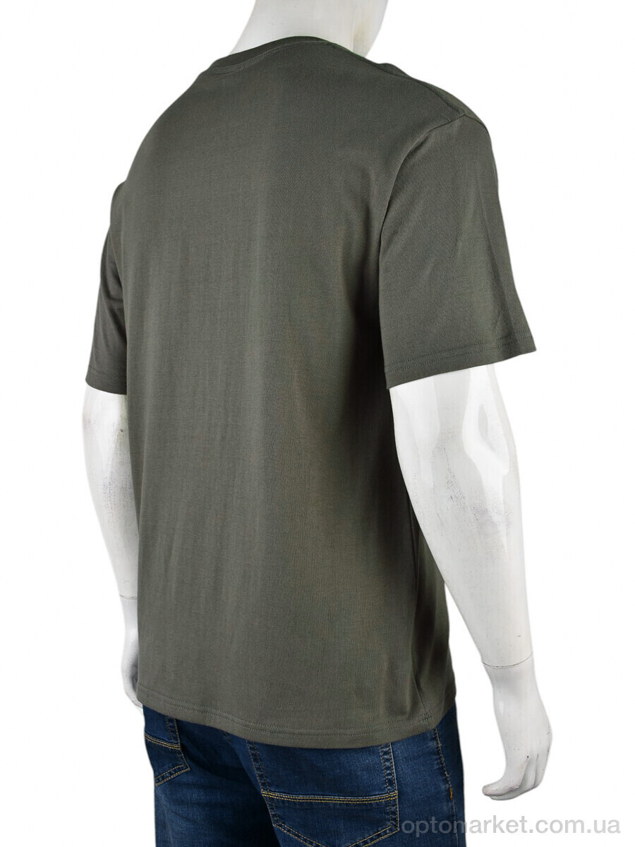 Купить Футболка чоловічі 4072-M04-4 khaki Ale Edition хакі, фото 2