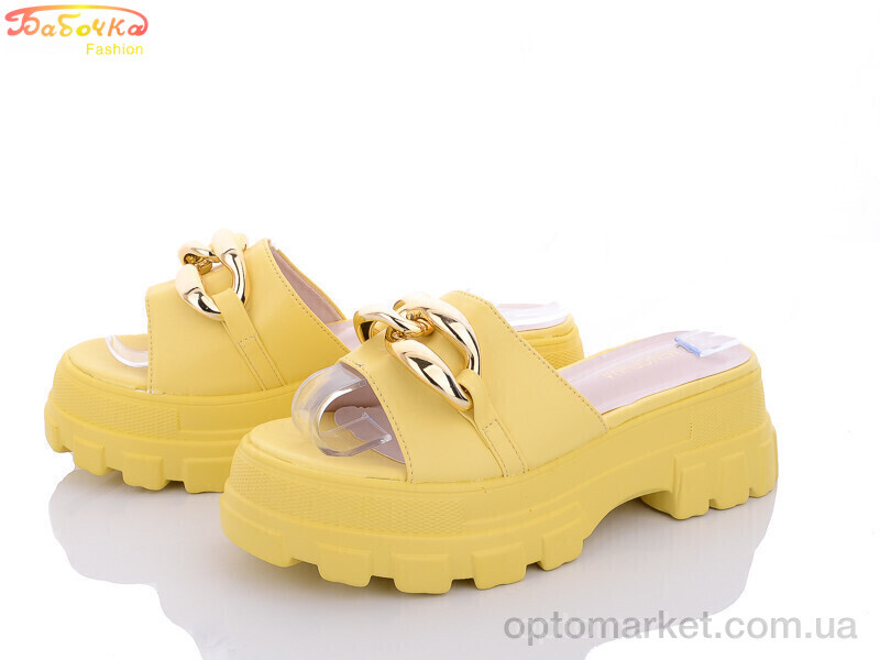 Купить Шльопанці жіночі 408-95 yellow Mengfuna жовтий, фото 1