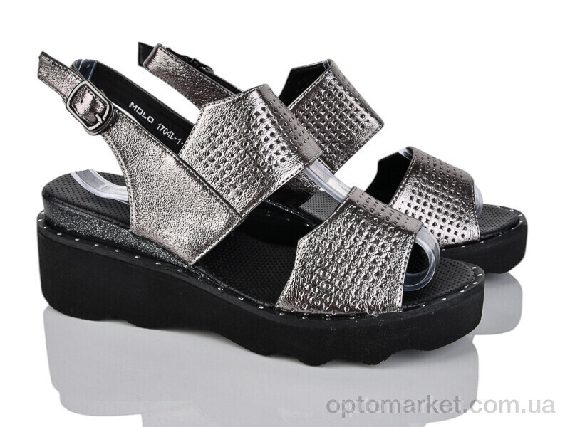 Купить Босоніжки жіночі 4084-1704L-1 Molo графіт, фото 1