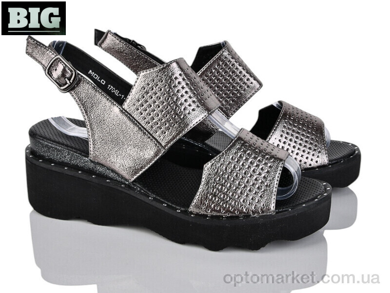 Купить Босоніжки жіночі 4084-1704L-1 Molo графіт, фото 1