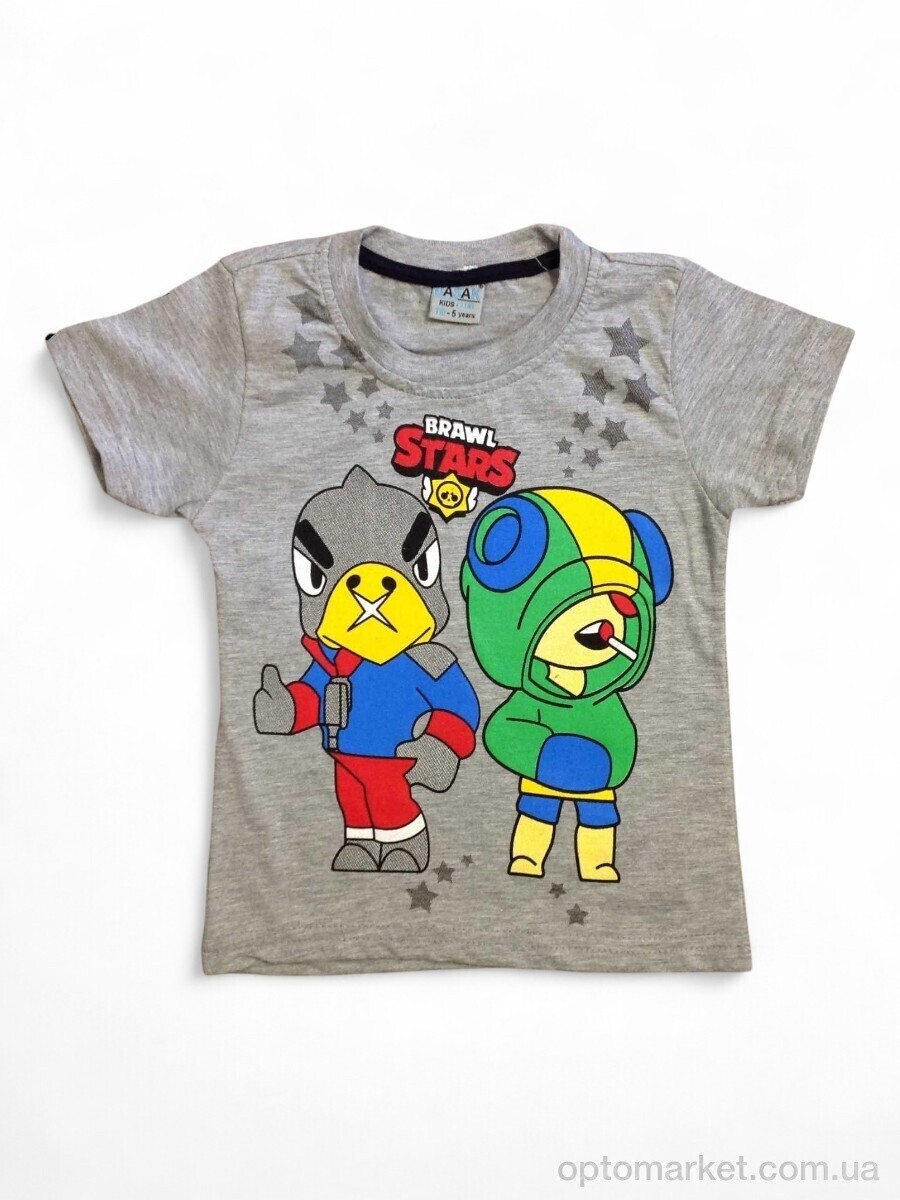 Купить Футболка дитячі 4084 сірий Basak Kids синій, фото 1