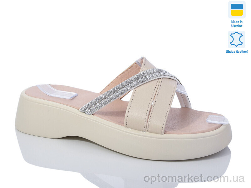 Купить Шльопанці жіночі 4095-3 David Marg бежевий, фото 1