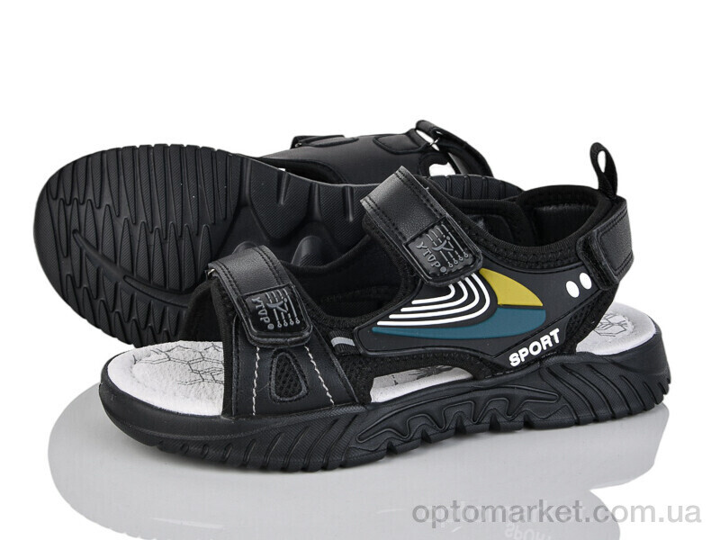 Купить Сандалі дитячі 4096-50039-6-10 Y.Top чорний, фото 1