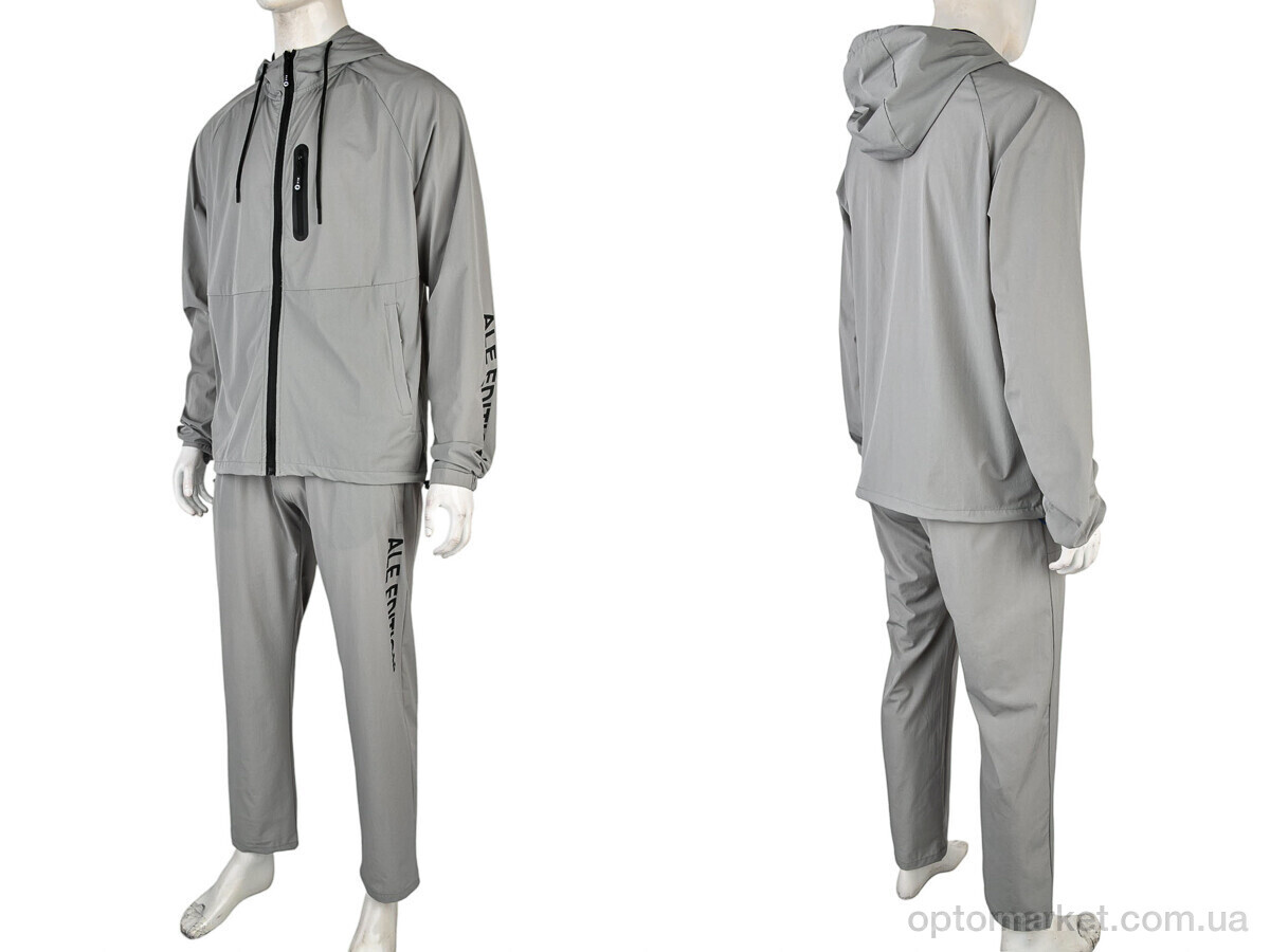 Купить Спортивний костюм чоловічі 4101-A53-2 grey Ale Edition сірий, фото 3