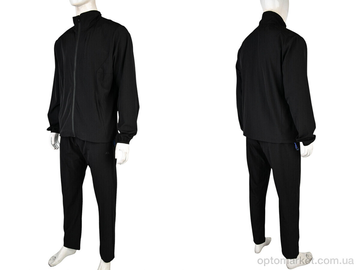 Купить Спортивний костюм чоловічі 4101-A56-1 black Ale Edition чорний, фото 3