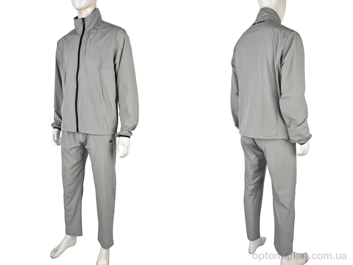 Купить Спортивний костюм чоловічі 4101-A56-3 grey Ale Edition сірий, фото 3