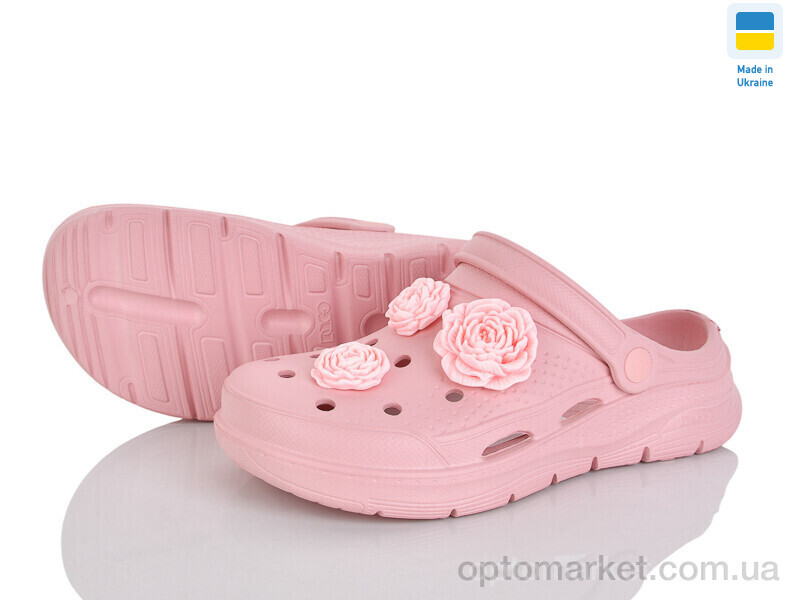 Купить Крокси жіночі 411 пудра Dago рожевий, фото 1