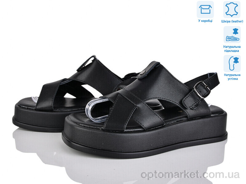 Купить Босоніжки жіночі 4110-B933-2 Vika чорний, фото 1