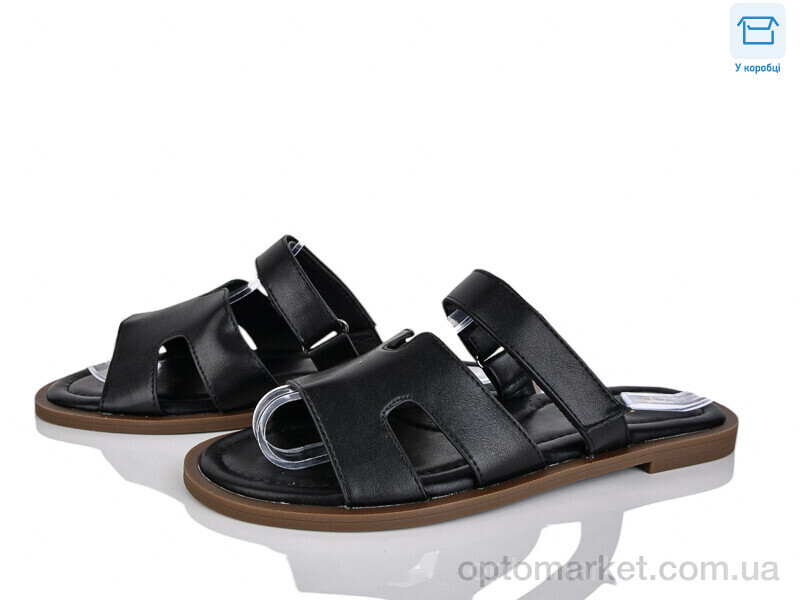 Купить Шльопанці жіночі 4112-720-7 Vika чорний, фото 1