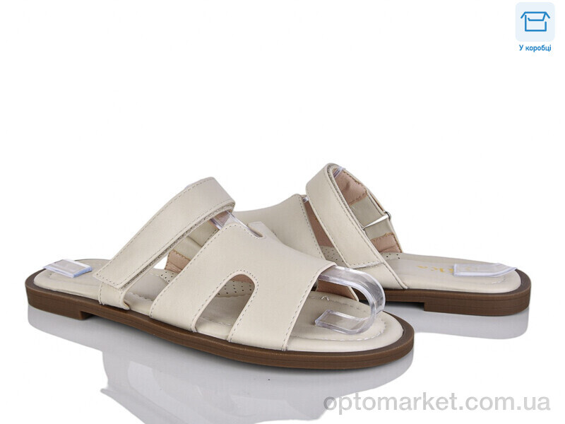 Купить Шльопанці жіночі 4112-720-9 Vika бежевий, фото 1