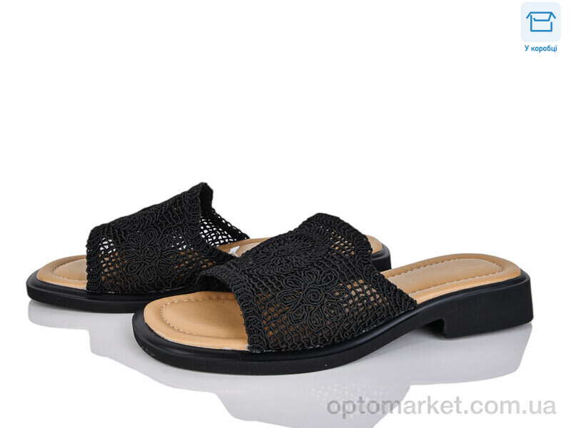 Купить Шльопанці жіночі 4112-W560-1 Naked Diamond чорний, фото 1