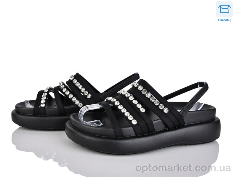 Купить Босоніжки жіночі 4113-501-1 Vika чорний, фото 1