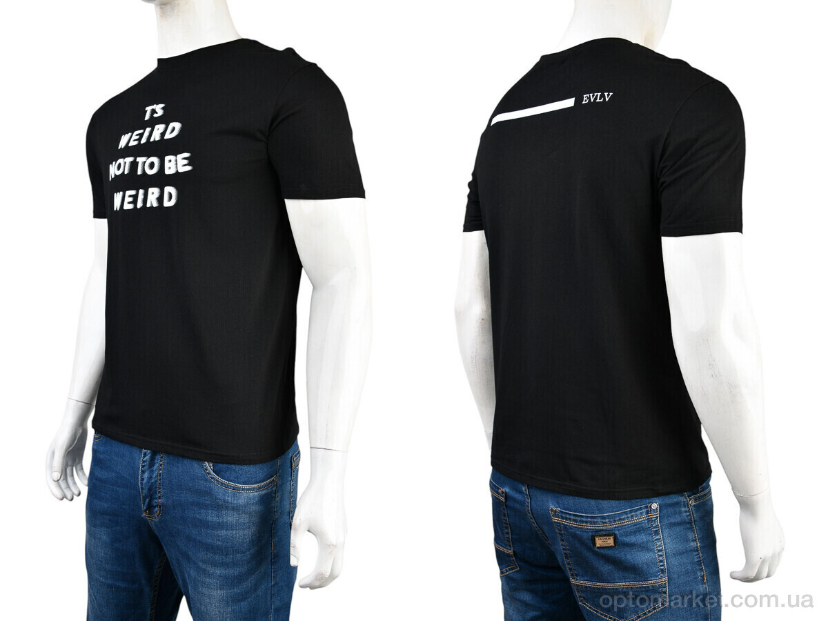 Купить Футболка чоловічі 4117-NT48-12-1 black Nana чорний, фото 3