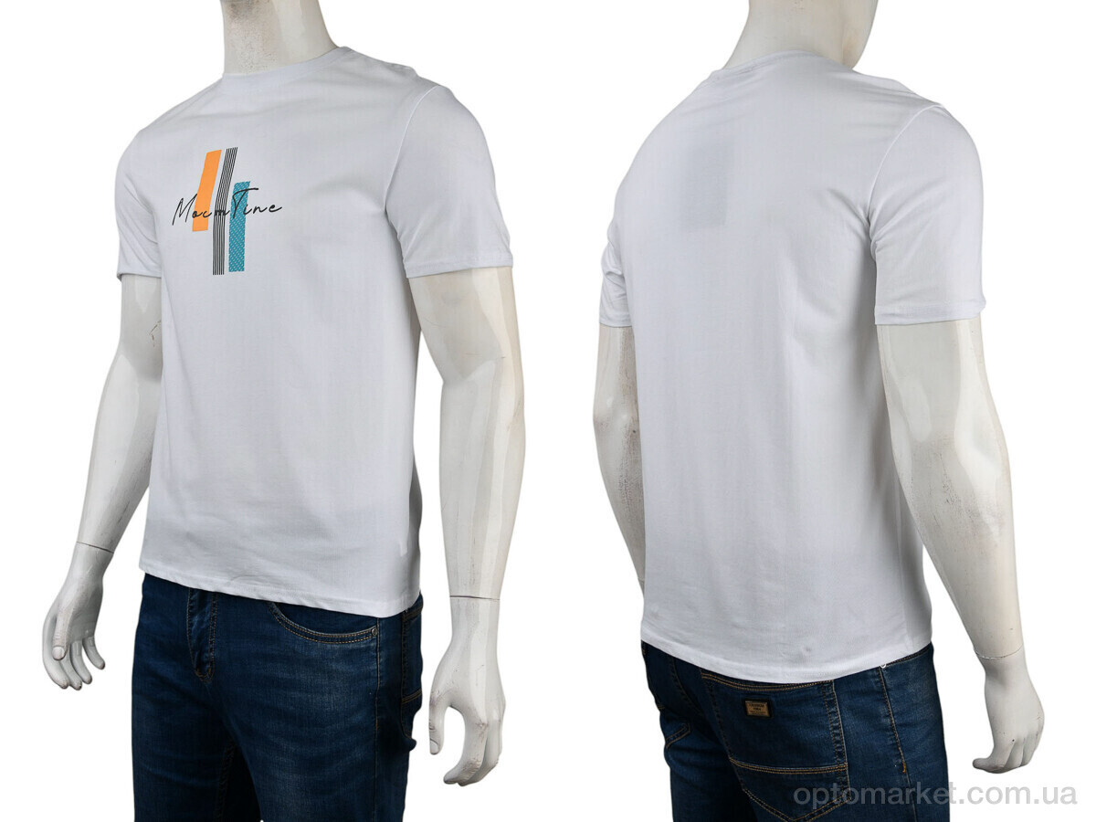 Купить Футболка чоловічі 4117-NT48-14-2 white Nana білий, фото 3