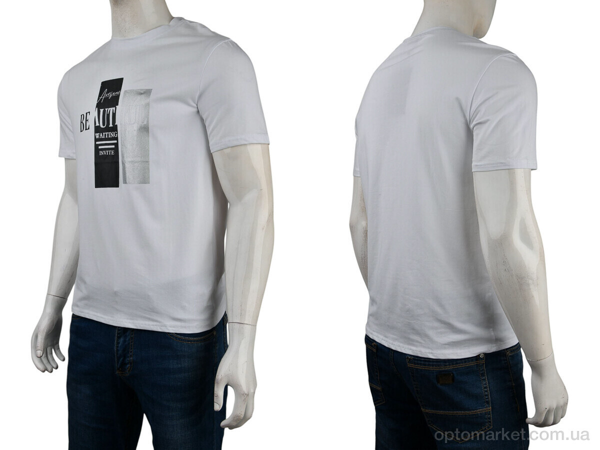 Купить Футболка чоловічі 4117-NT48-17-2 white Nana білий, фото 3