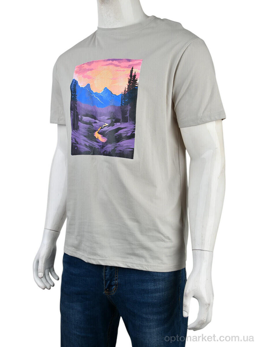 Купить Футболка чоловічі 4117-NT48-18-3 grey Nana сірий, фото 1